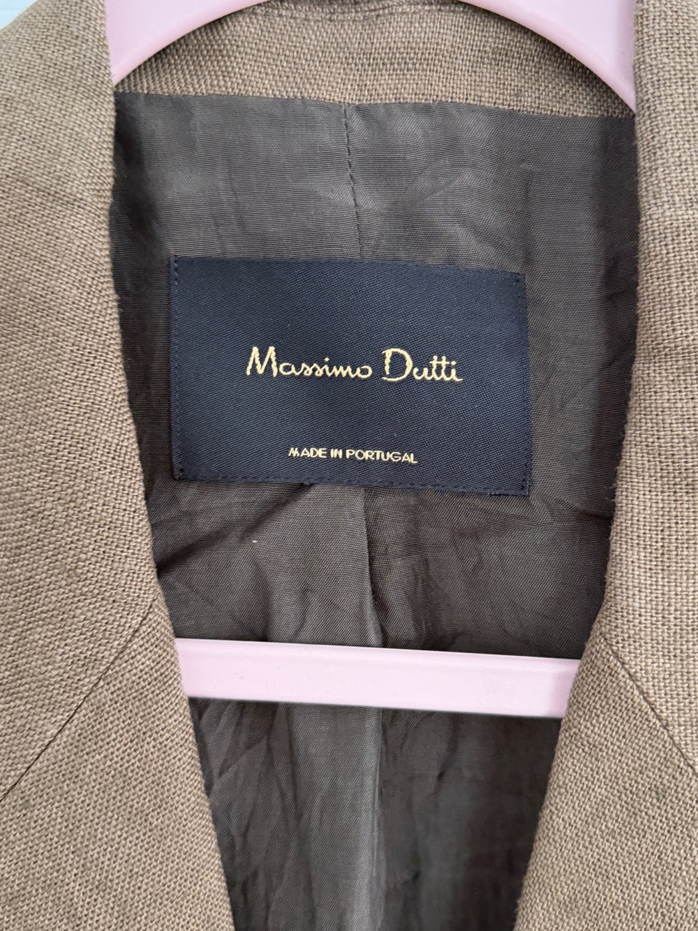 Massimo Dutti Brown Linen Blazer - Picture 6 of 6